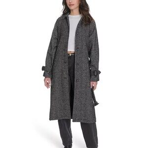 Levi Strauss & Co Elegant Women's Trench Coat. Color Black and White